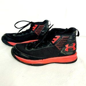 Boys Shoes Under Armour Boys Basketball Shoes Black Red